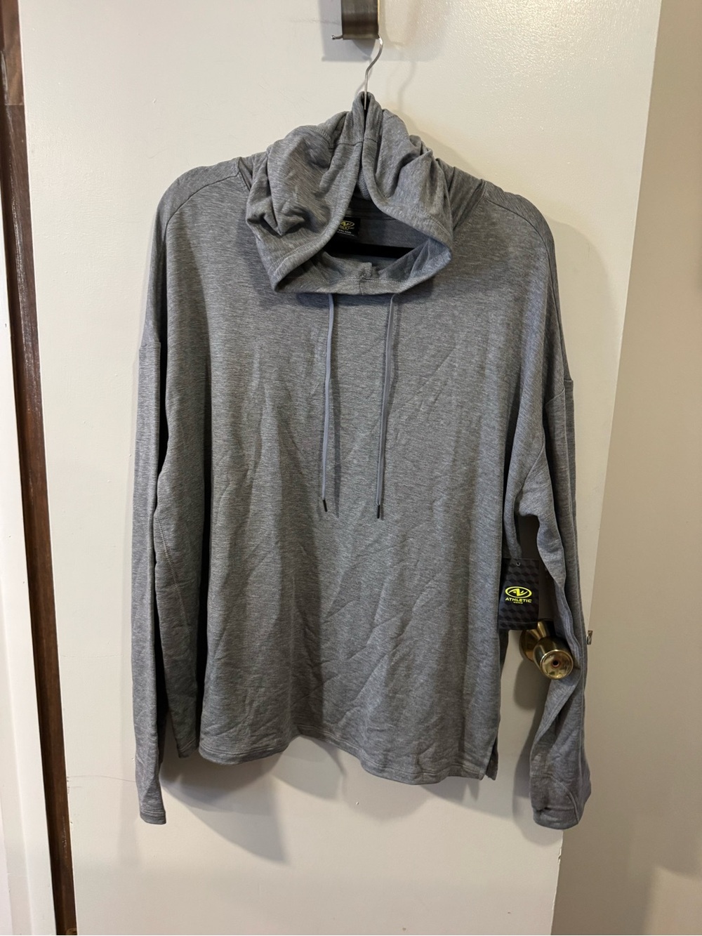 Athletic Works Women’s XXXL 22 Gray Mock Neck Hoodie Pullover NEW